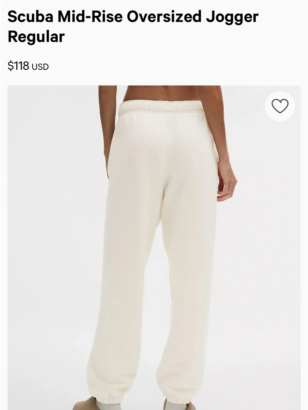 lululemon Scuba Mid-Rise Oversized Jogger Regular - Size Medium